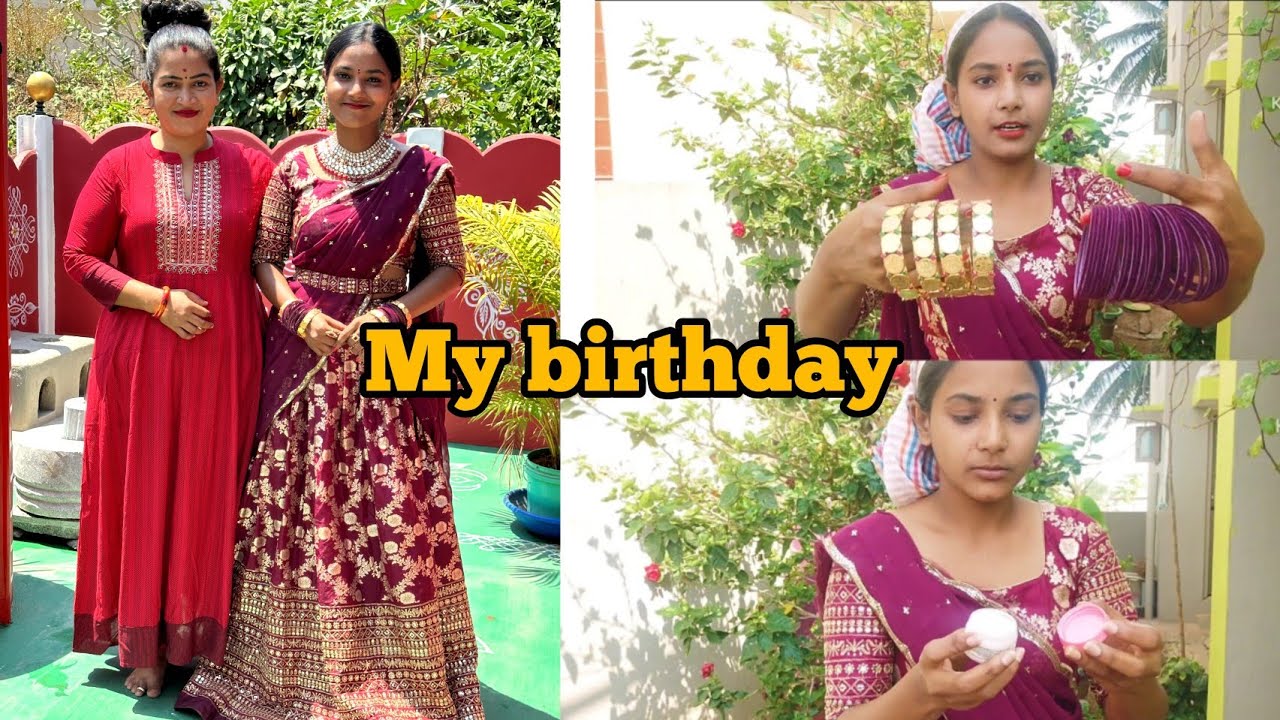Naa birthday ki make up &🙆Chelli gifts🎁