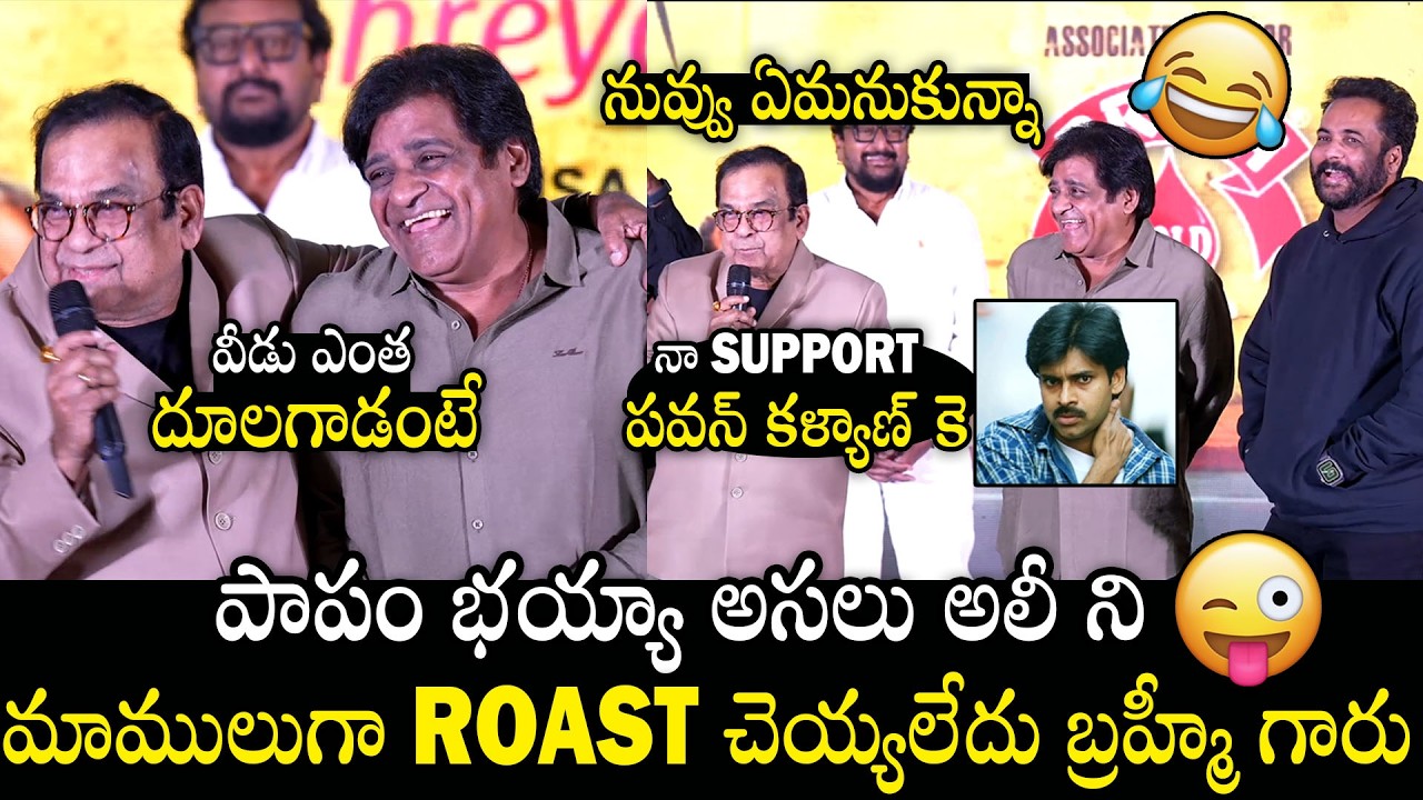 Bramhanandham Non - Stop Roasting Comedian Ali At SSS Pre-Release Event | Always Filmy