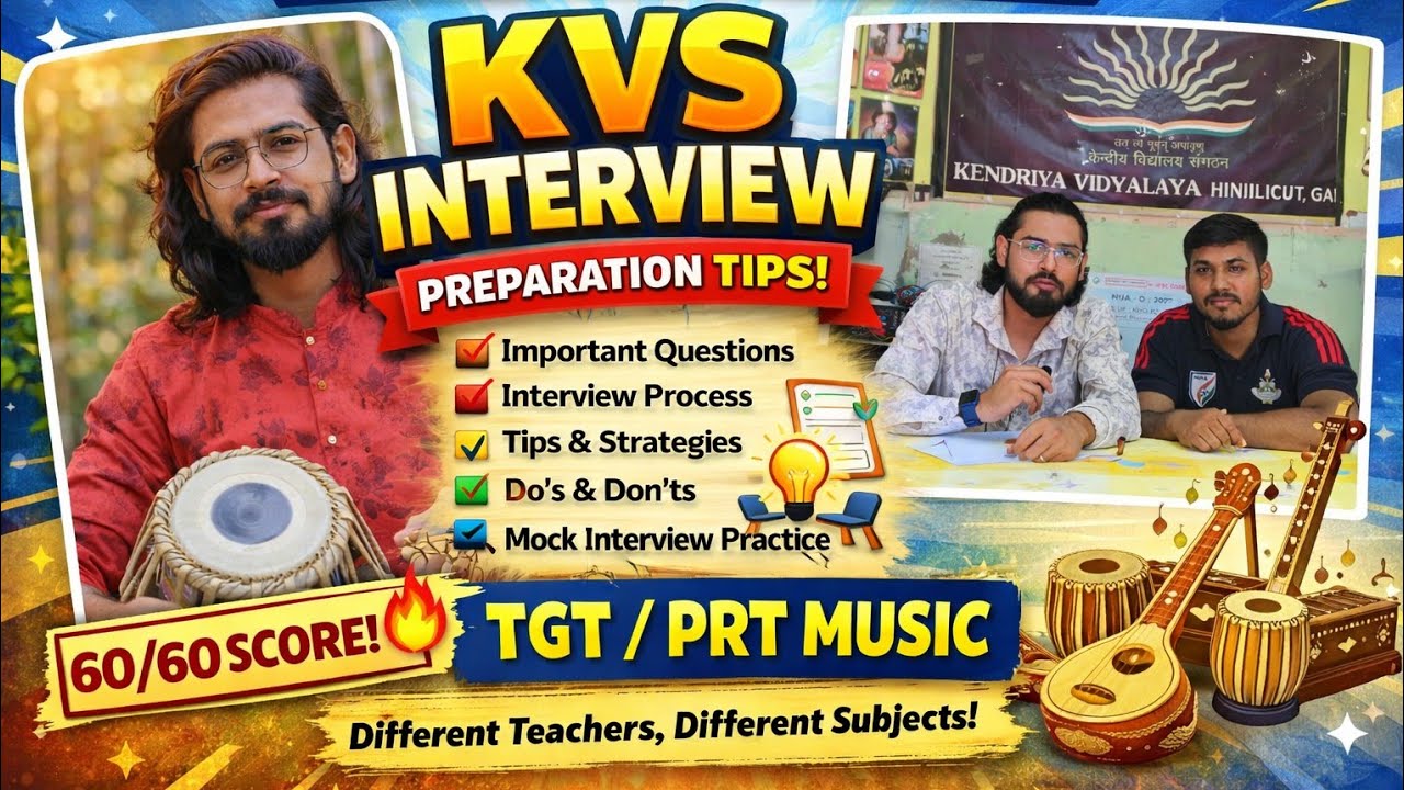KVS NVS Interview Preparation | Real Teacher Experience | PRT / TGT MUSIC #kvsinterviewpreparation 