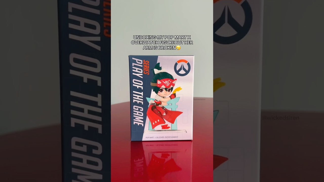 Unboxing my Pop Mart x Overwatch figure🥲 