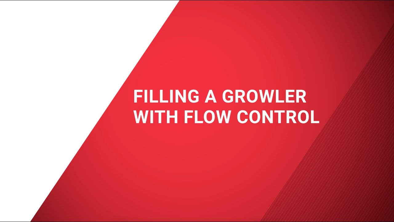 Filling a Growler With a Flow Control Faucet