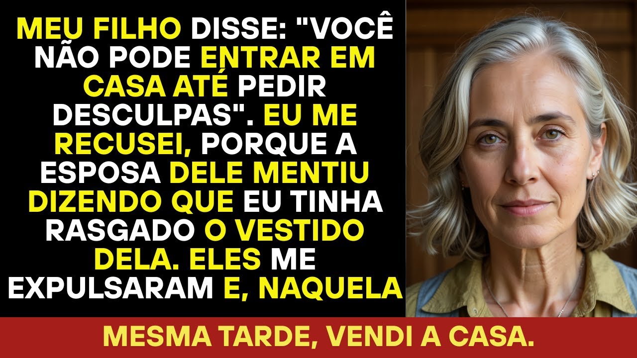 Meu Filho Disse Não Entre Nesta Casa Sem Pedir Perdão. Então Vendi a Casa.