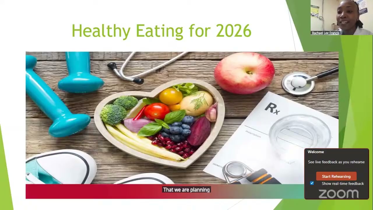Staying healthy in 2026 Rachael Lee Francis
