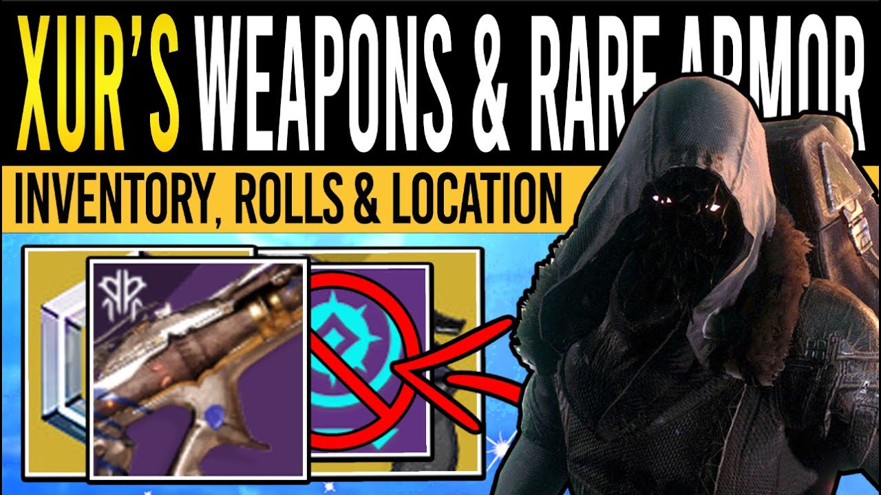 Destiny 2: XUR'S WEAPONS & MORE DISABLED LOOT! 1st September Xur Inventory | Items & Location