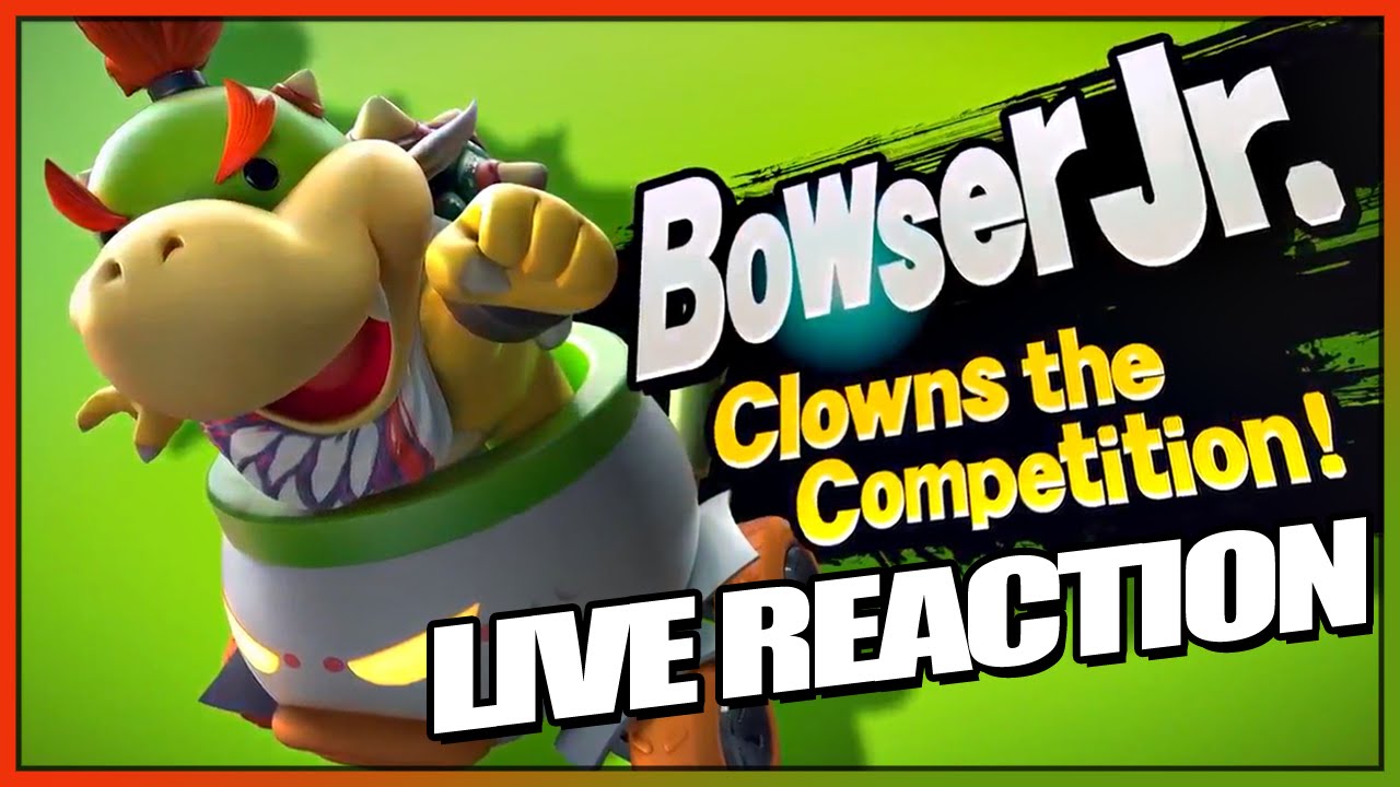 Реакция в прямом эфире: трейлер Bowser Jr. (Super Smash Bros 3DS / Wii U)