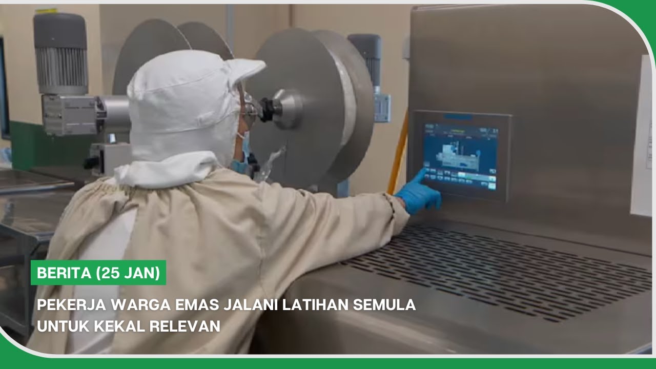 BERITA (25 Jan) | Pekerja warga emas jalani latihan semula untuk kekal relevan