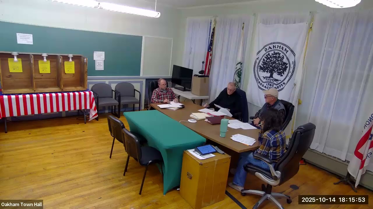 Board of Selectmen Meeting 10/14/25