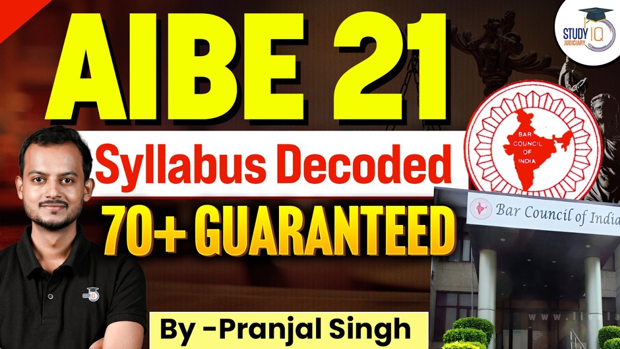 AIBE 21 Syllabus Breakdown | 100% Pass Strategy | Pranjal Singh