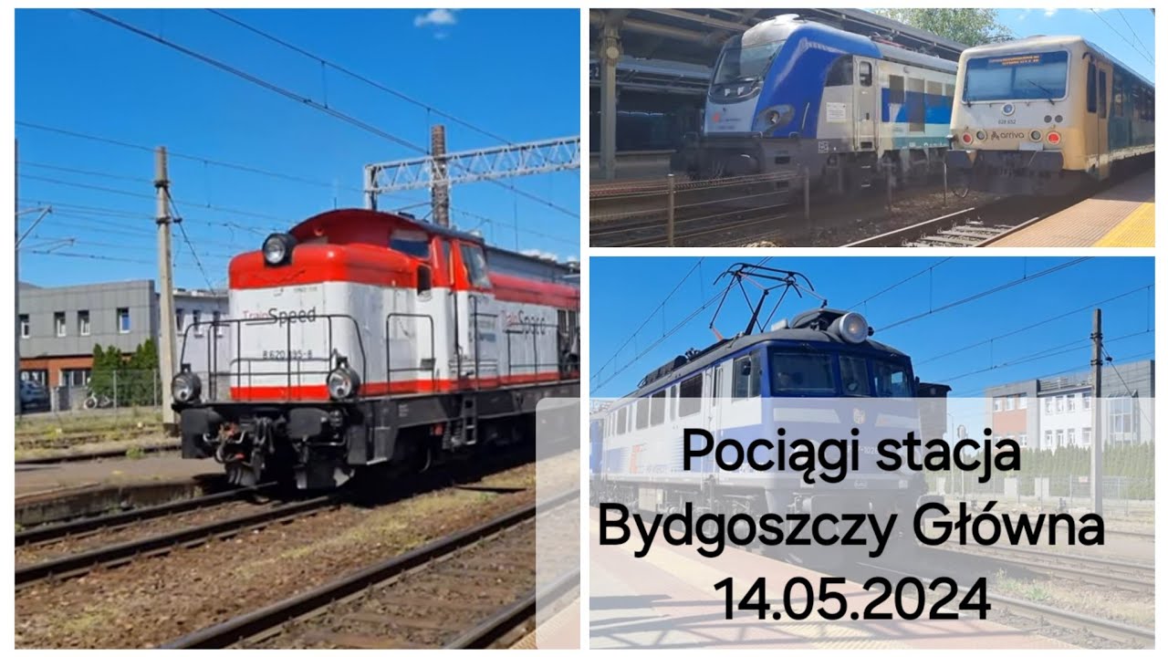 Pociągi stacja Bydgoszcz Główna Train at Bydgoszcz Główna station