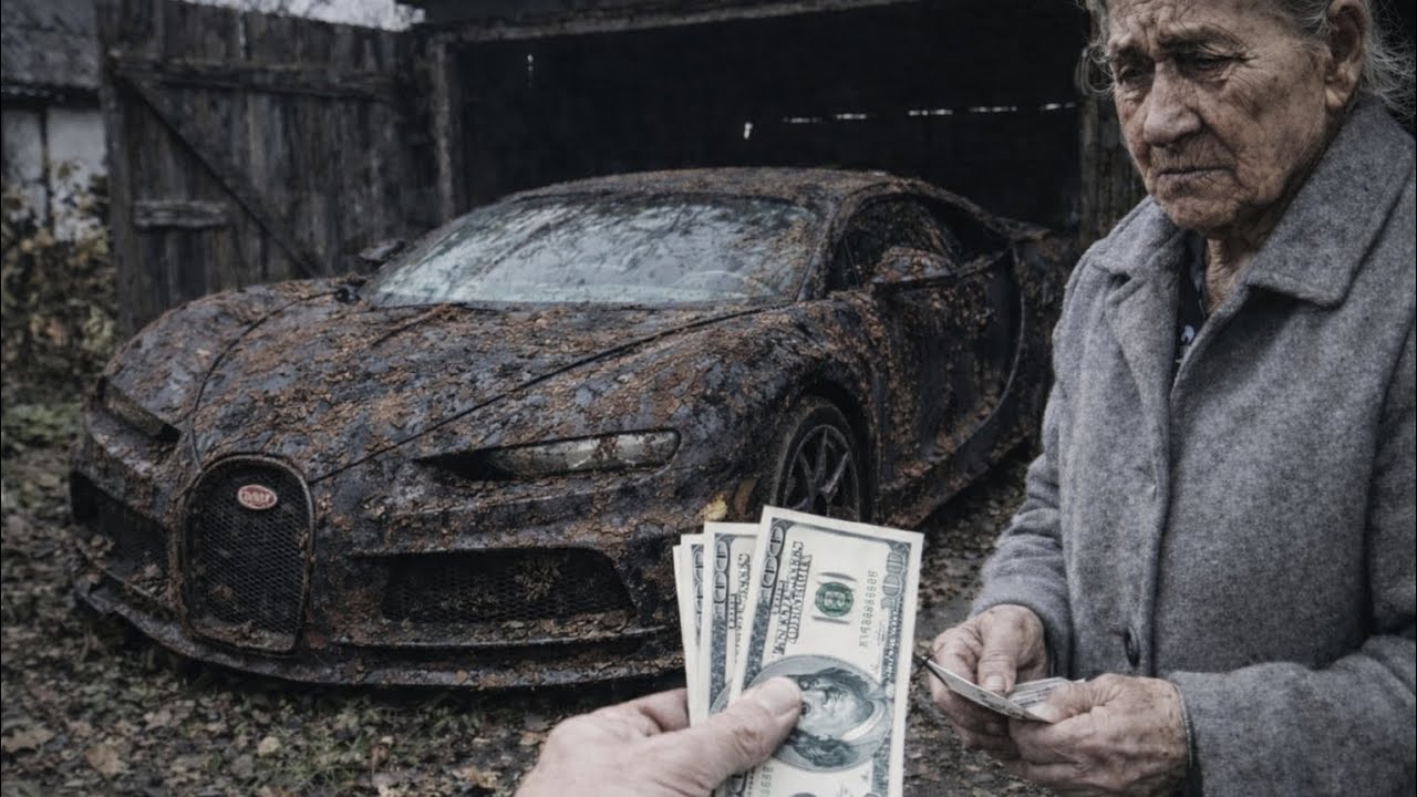I Found a Destroyed Bugatti Chiron in an Old Barn… Then I Made an Offer 😳💰#bugatti #asmr #cars