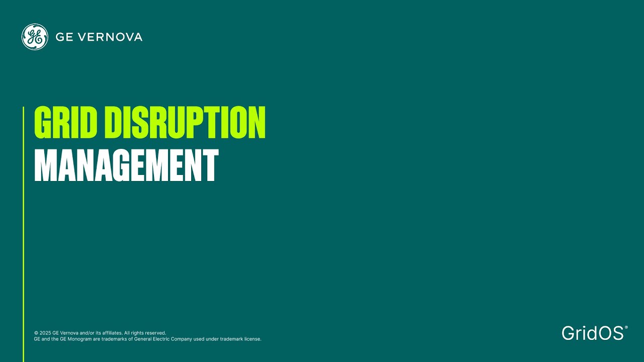 Grid Disruption Management: Outages & Severe Weather