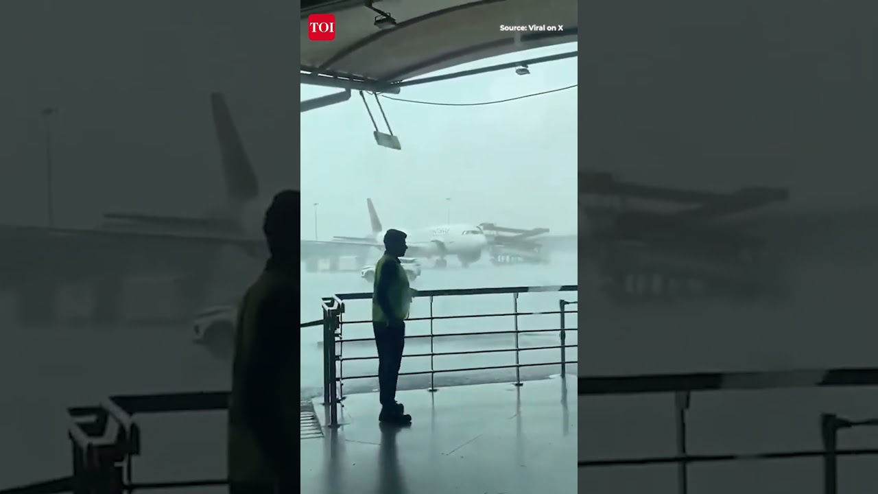 3 Air India Aircraft Damaged At Delhi Airport After Sudden Storm |Ground Equipment Slammed Into Jets