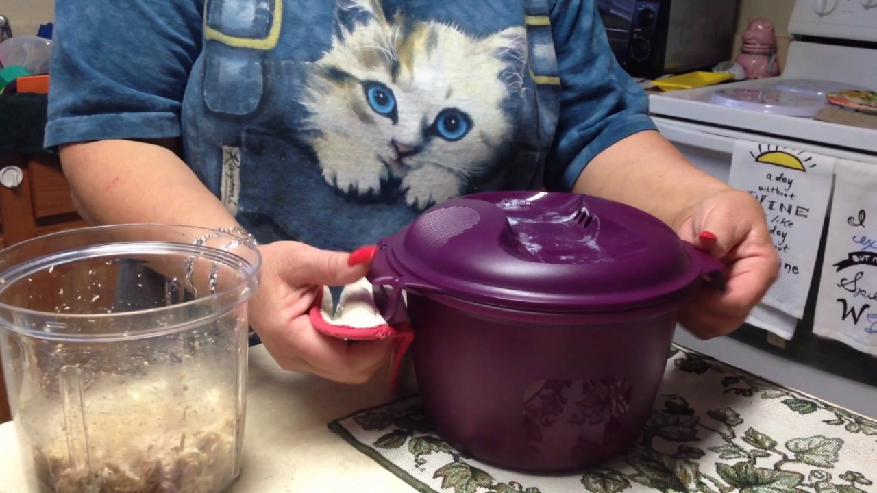 Leftovers in Tupperware Rice Cooker