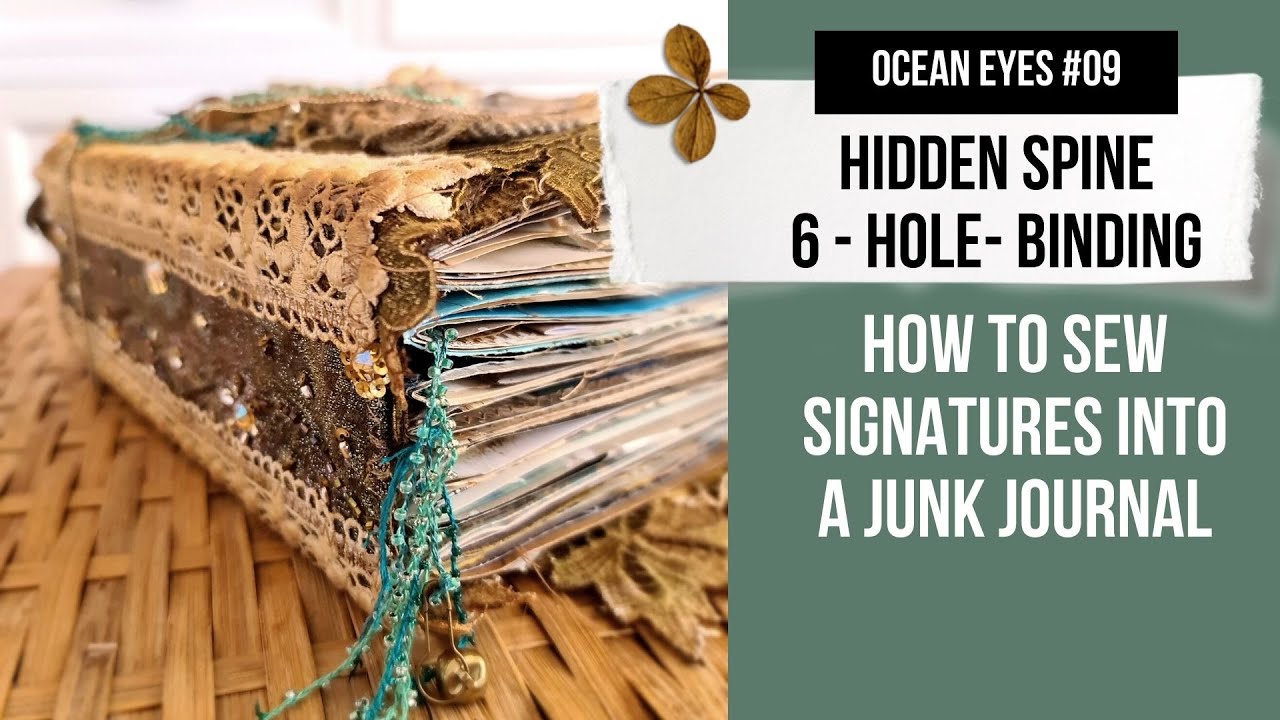 СКРЫТЫЙ КОРЕШОК 🔴 6 отверстий - метод скрепления 🔴 как вшить подписи в журнал для бумаг [УРОКИ]
