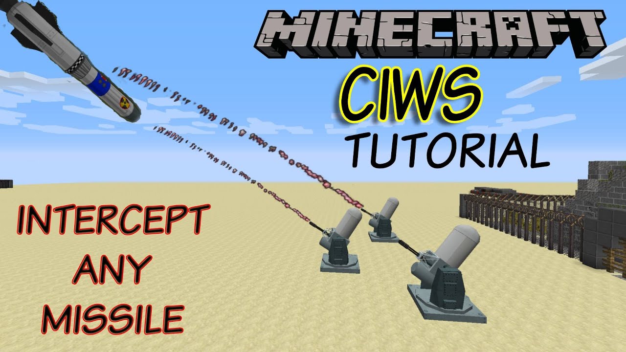 Minecraft CIWS | Перехват любой ракеты в Minecraft | Руководство по системе оружия Close In
