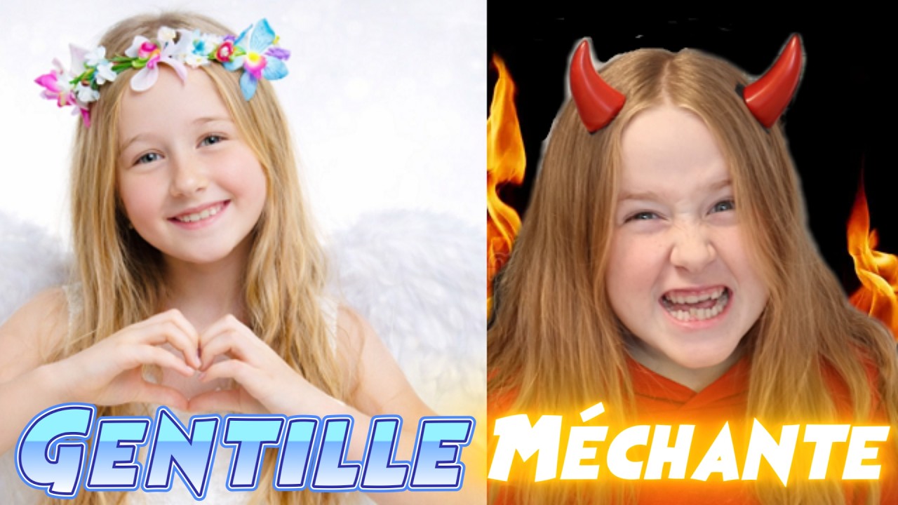 La FILLE Gentille VS la FILLE MÈCHANTE   Apprendre les Bon Comportement