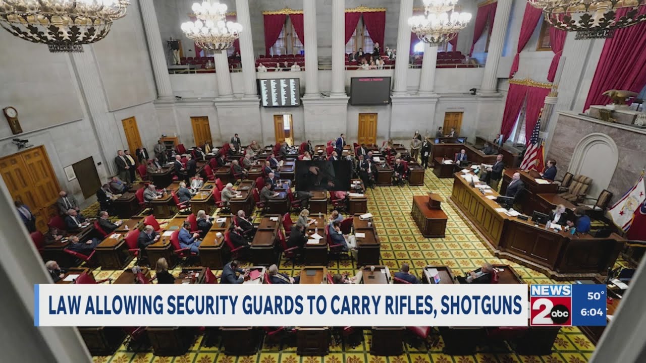 TN law allows security guards to carry rifles, shotguns