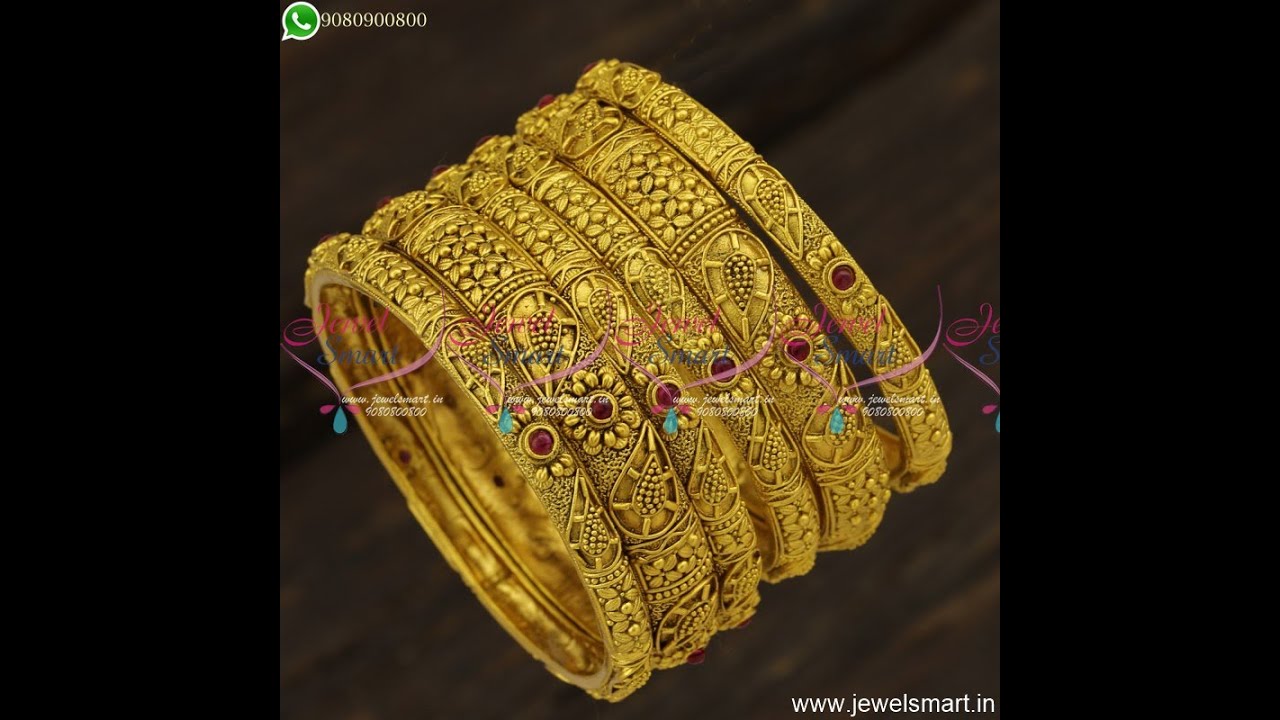 Jewelsmart Gold Bangles Designs 2021 Catalogue Antique Fashion Jewellery