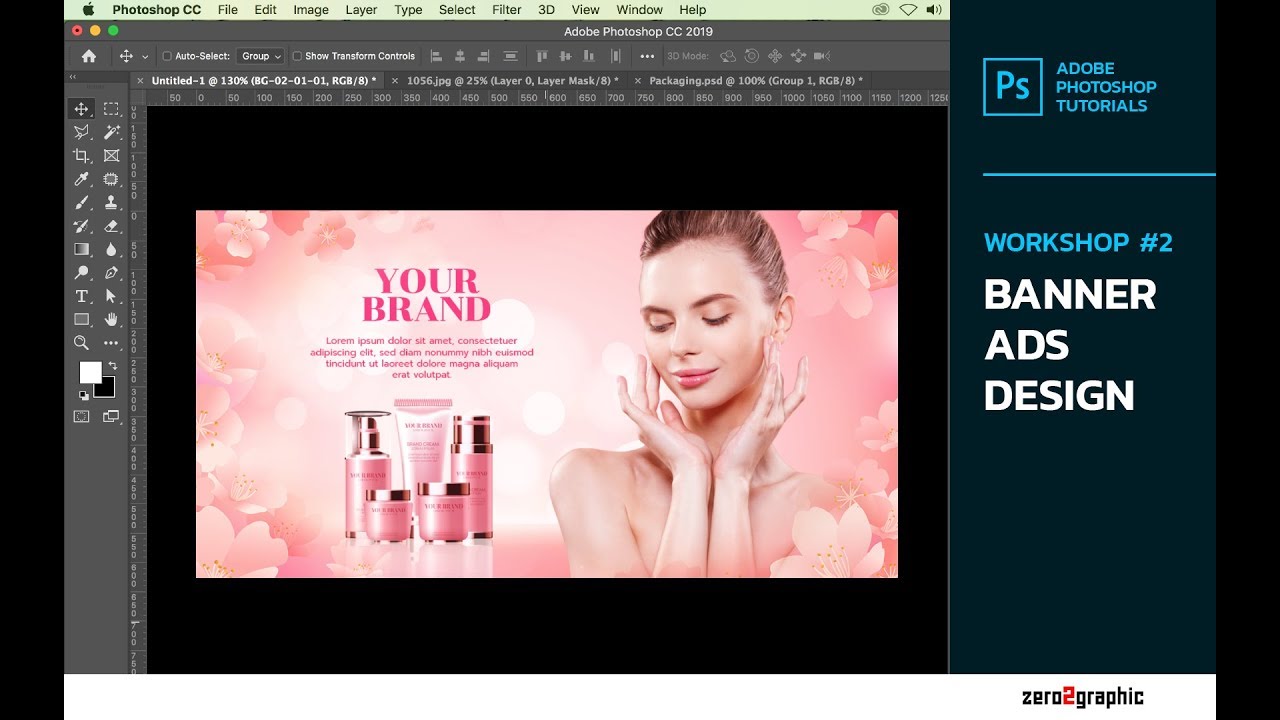 Adobe Photoshop Tutorials - Banner Ads Design Work Shop 2