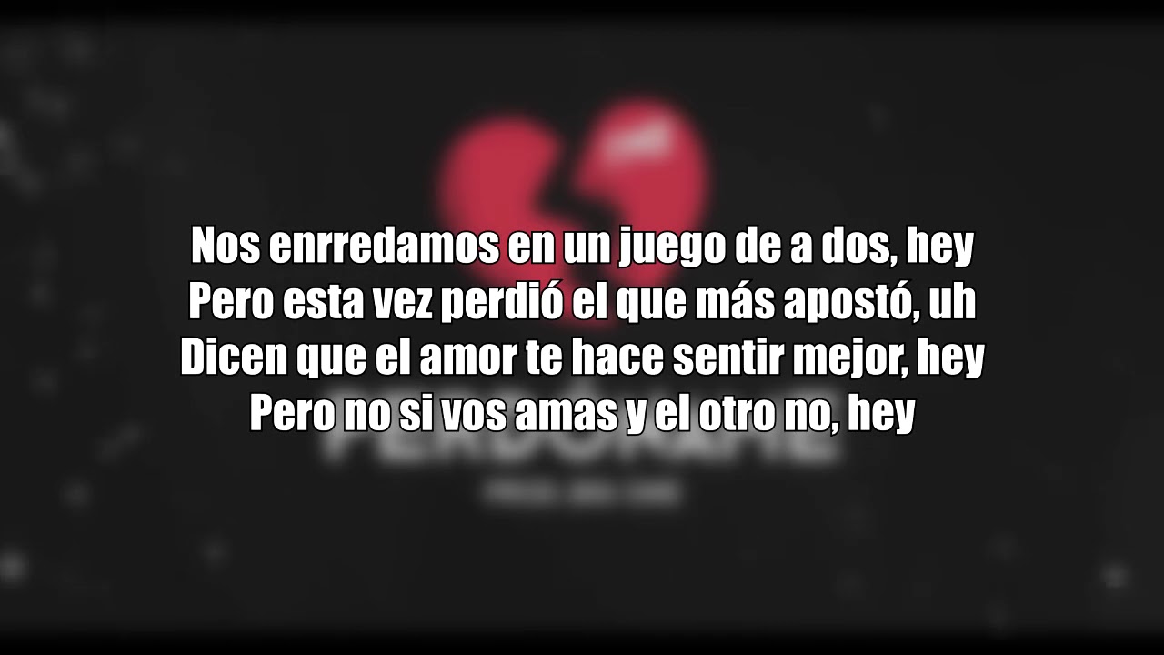 FMK   Perd&oacute;name   LETRA
