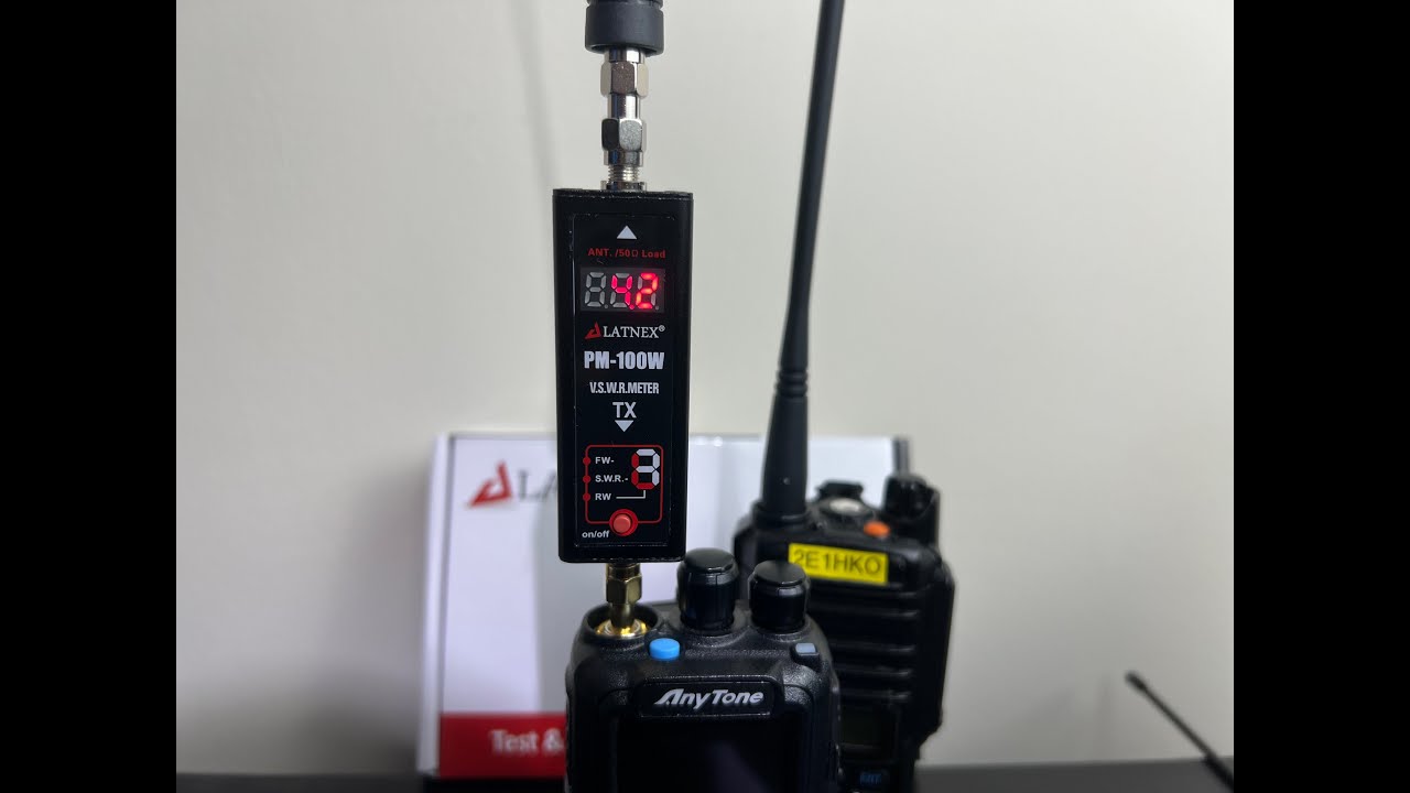 PM-100W LATNEX Mini SWR & Power Tester Ideal For HTs. Testing My Anytone & Baofeng Stock Antennas