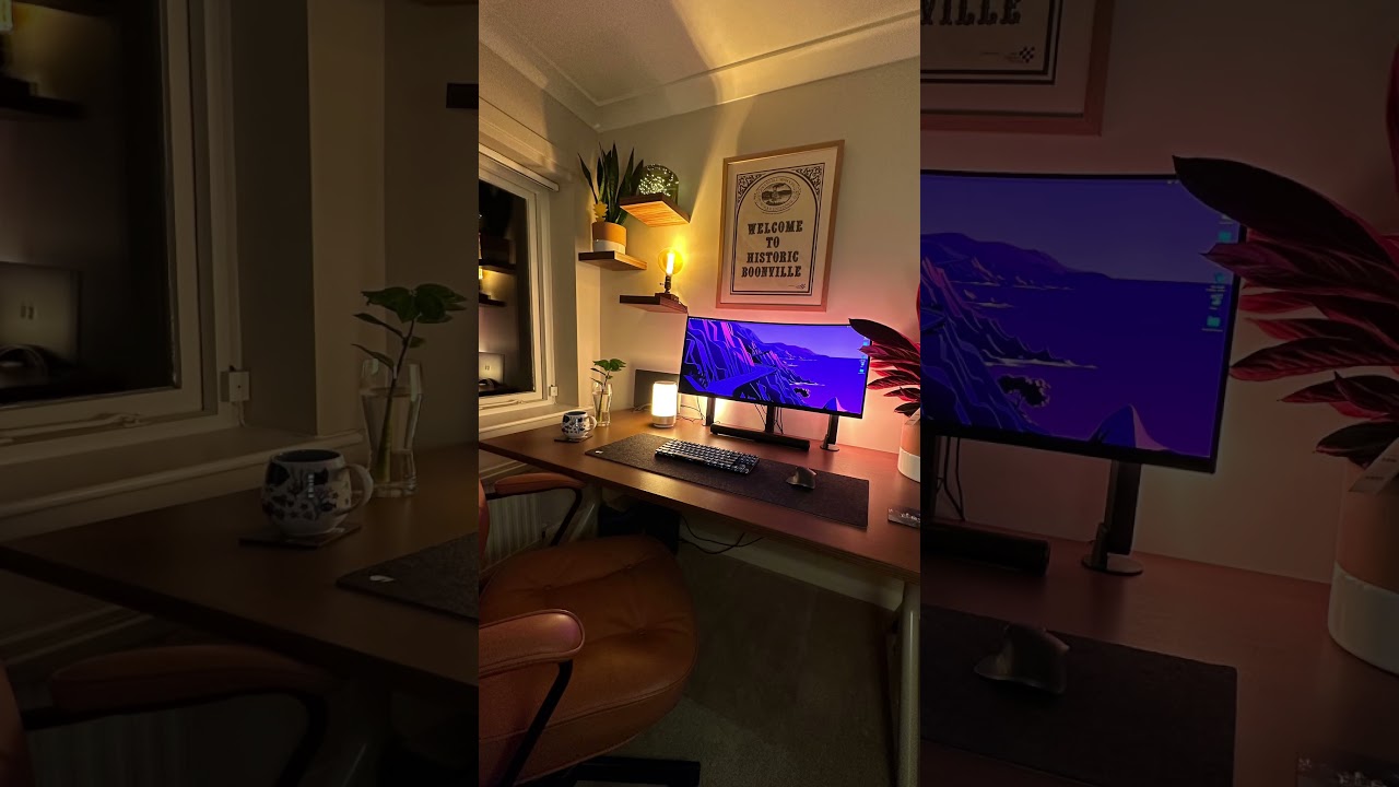 MacBook Desk Setup (Lepro Smart Lamp + LED Strip Lights) #desksetup #tech #Lepro