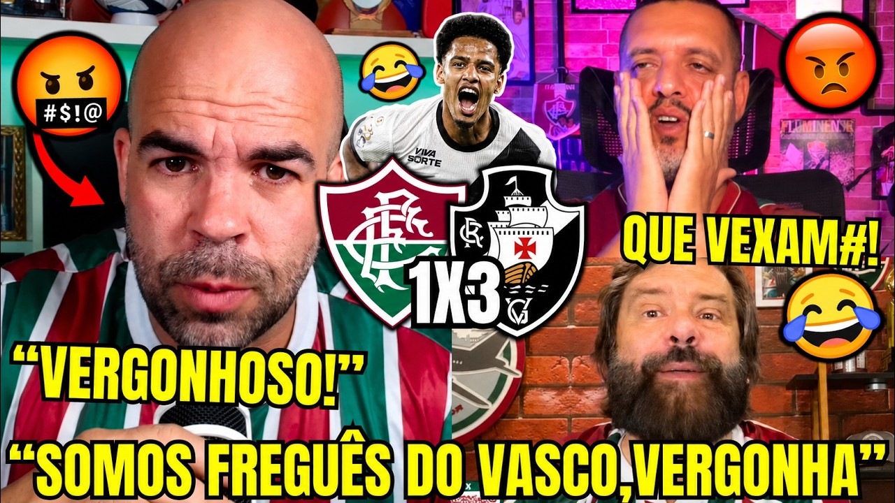 🤬REA&Ccedil;&Otilde;ES DOS TRICOLORES REVOLTADOS COM A ELIMINA&Ccedil;&Atilde;O | REACT FLUMINENSE 1X3 VASCO VAMOS RIR KKKK