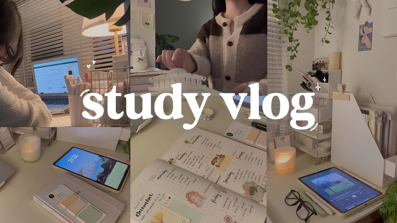 STUDY VLOG | morning productive, studying, journaling, motivation ˚ ༘୨ৎ