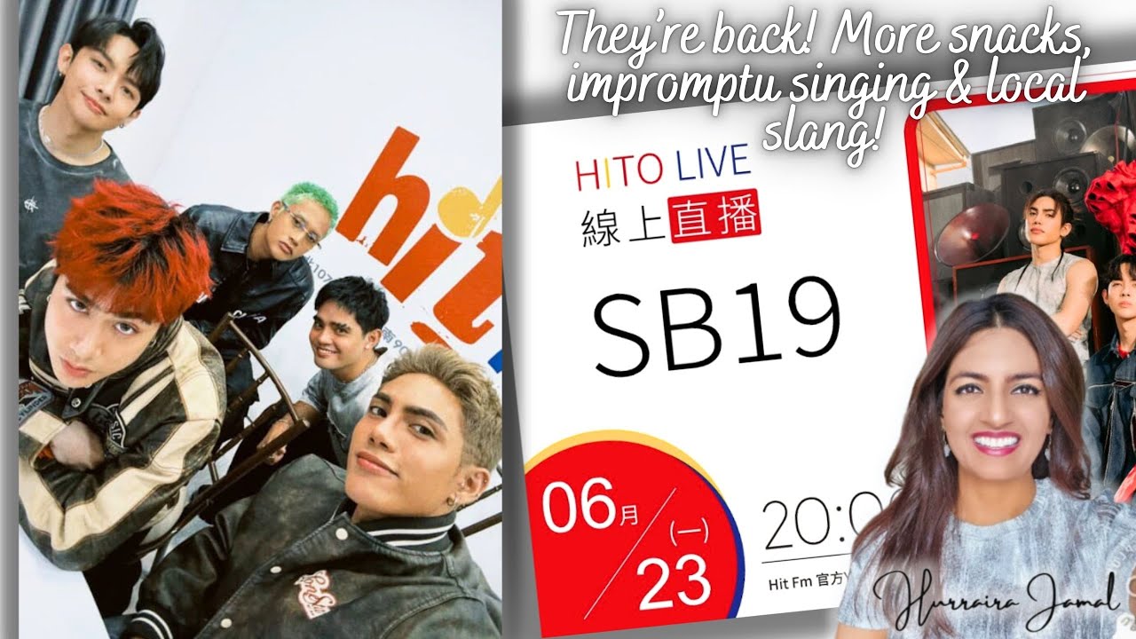 SB19 at HIT FM Taiwan w DJ BRYAN | SaW era Interview, Breaking diets, Acapella 