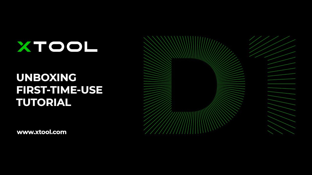 xTool D1: Unboxing video and first-time-use tutorial