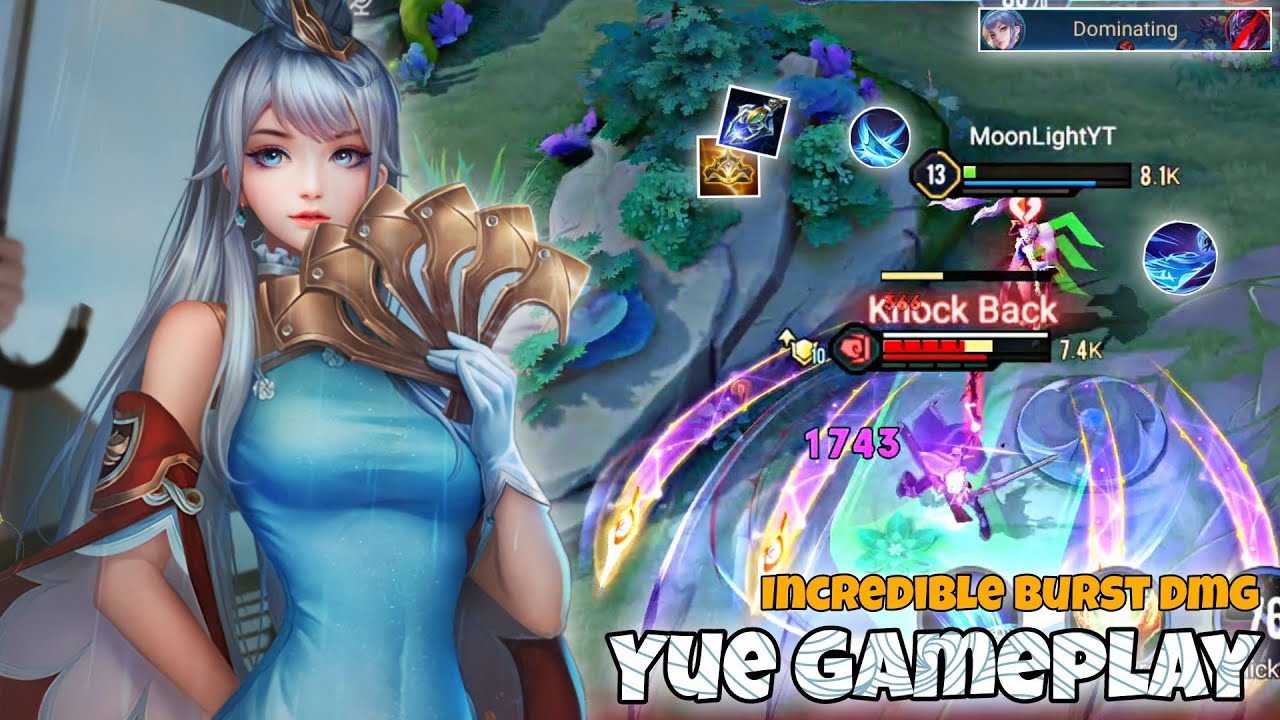 Yue Mid Lane Pro Gameplay | Best DPS Champ | Arena of Valor Liên Quân mobile CoT