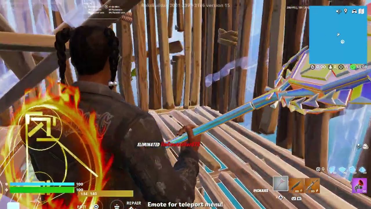 Lil bro got Pickaxed