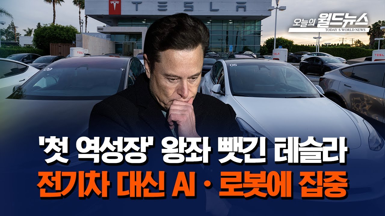'첫 역성장' 테슬라, 전기차 접고 AI·로봇