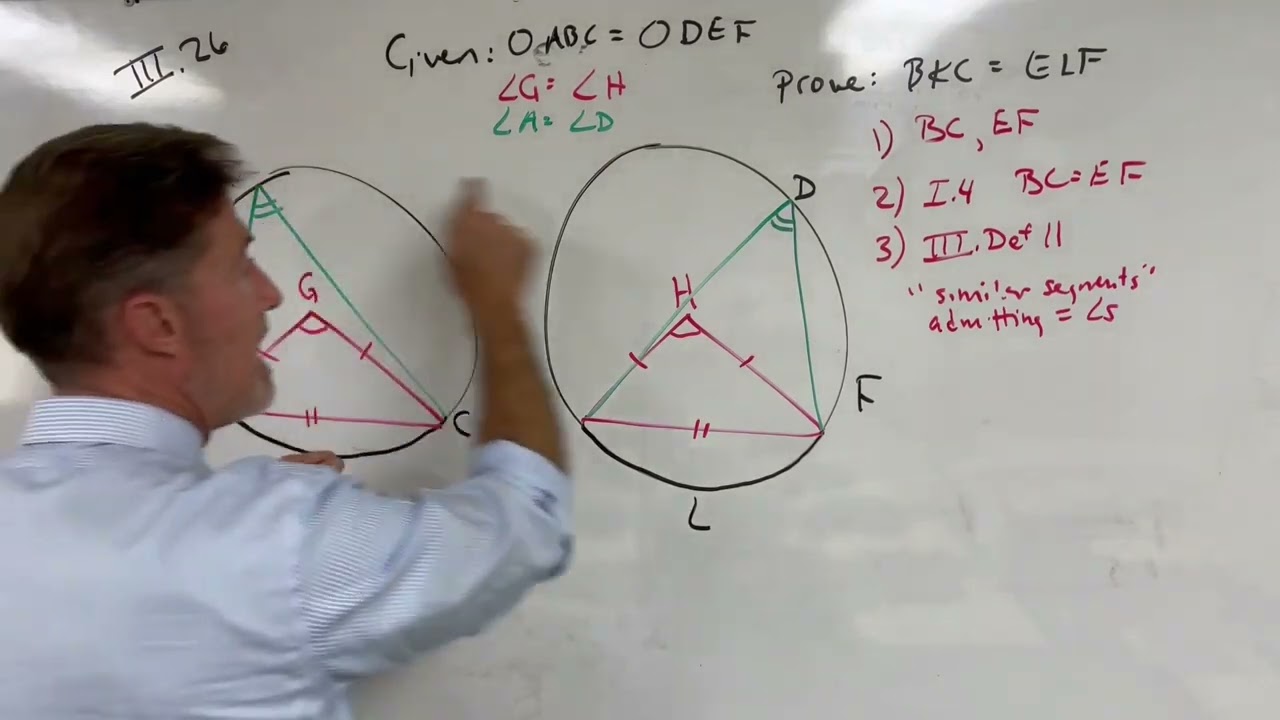 Euclid's Elements: Book 3, Prop 26