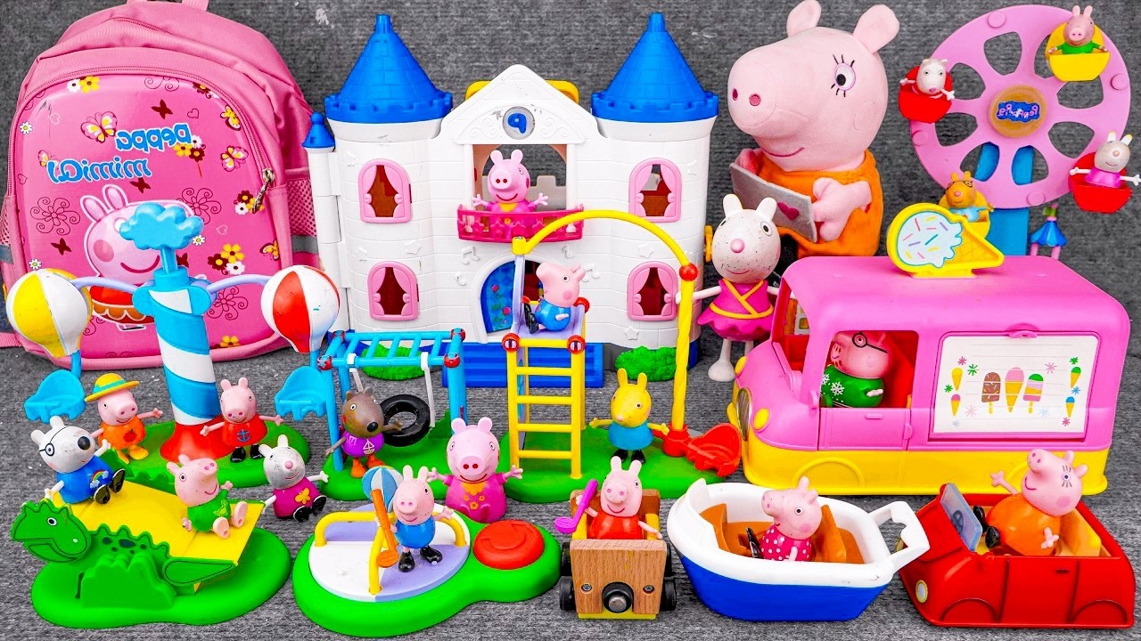 12 Minutes Satisfying with Unboxing | Adorable Peppa's Balloon Park Playset ASMR🎈