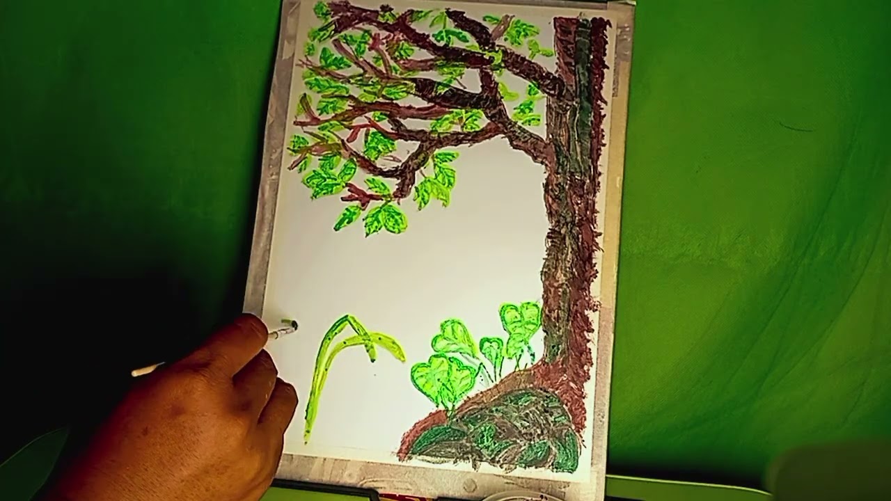 DRAWING TREES AND LEAVES