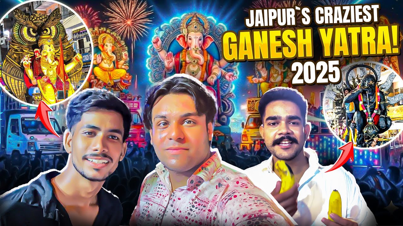 Ganesh Ji Shobha Yatra Jaipur 2025 | Ganpati vlog 2025 | Ganesh Chaturthi Jaipur | Jaipur Tourism