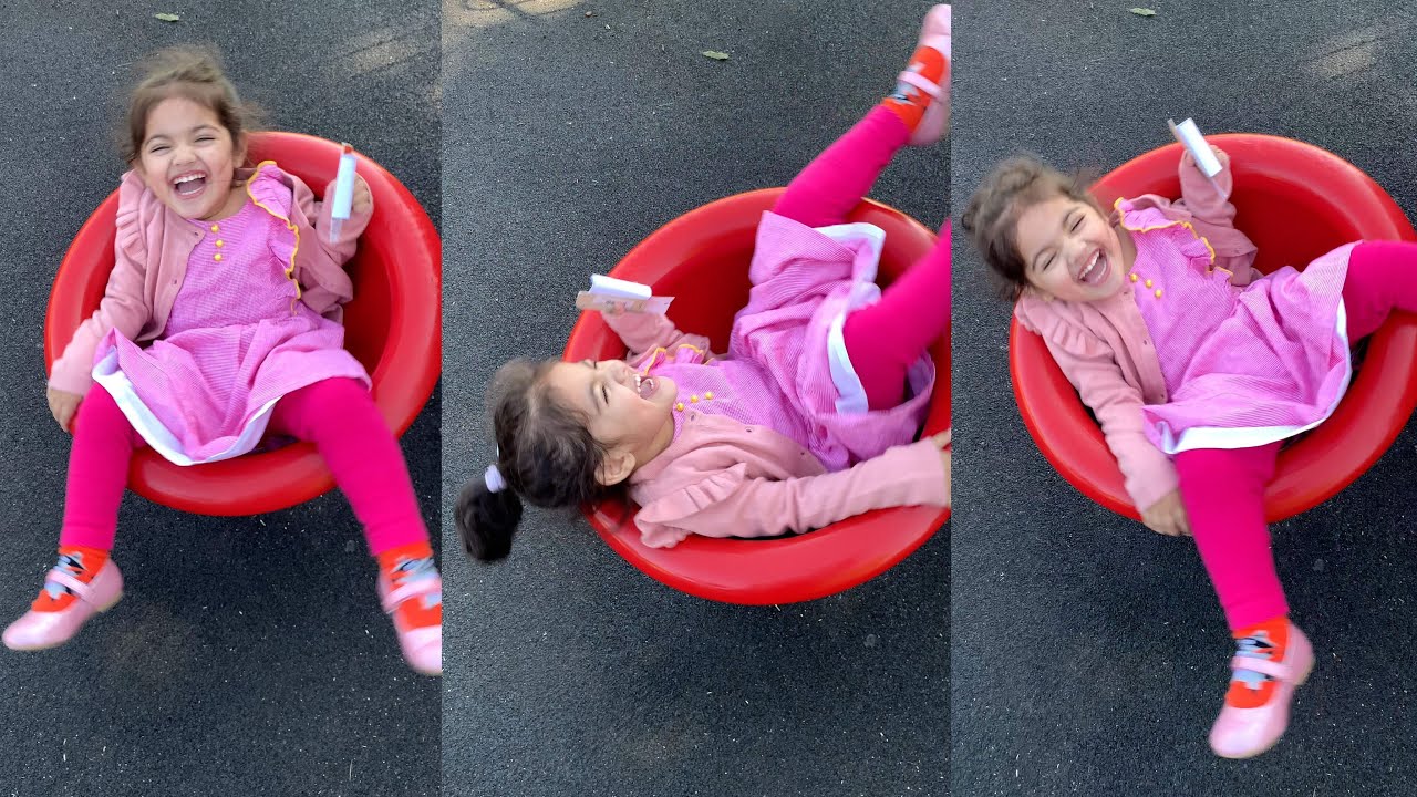 Outdoor Playground for kids Funny Baby Playing Family Fun // Play Area Entertainment for Children 👶