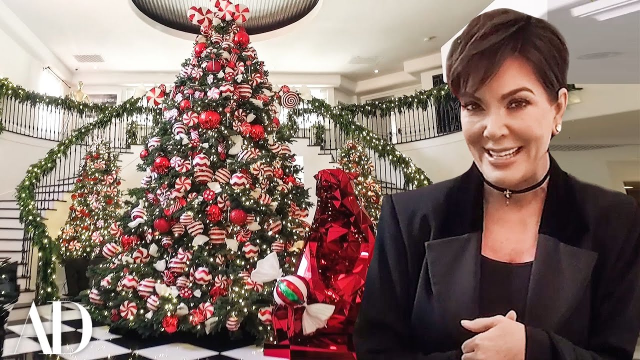 Kris Jenner Has a LOT of Christmas Decorations For The Kardashians Home | Architectural Digest