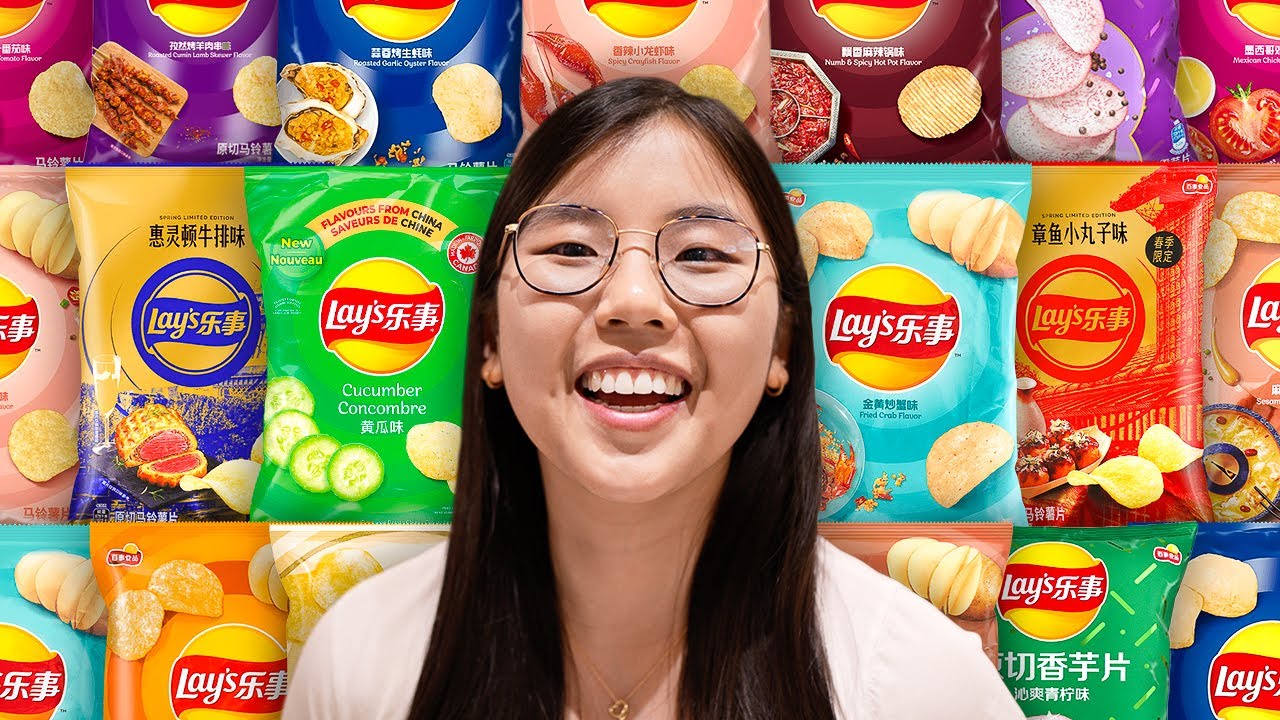 Trying EVERY RARE Lay’s Chip Flavour 🥔 (Cucumber, Numb & Spicy, Oyster)