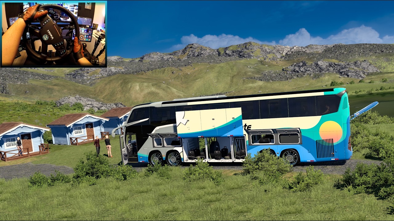 Relaxing Bus Drive in Norway’s Northernmost City 🇳🇴 | ETS2 Mountain Roads