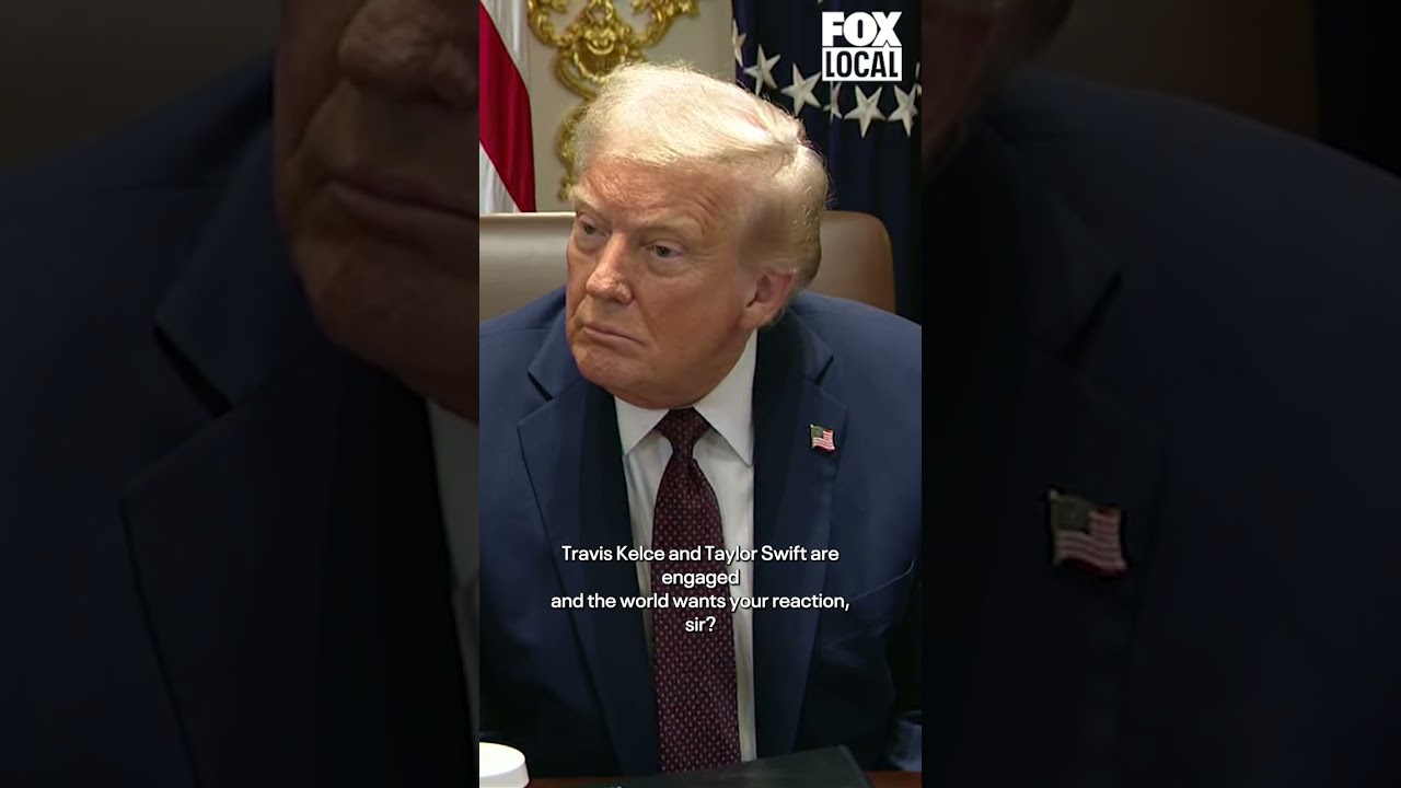 Trump reacts to Taylor Swift's engagement