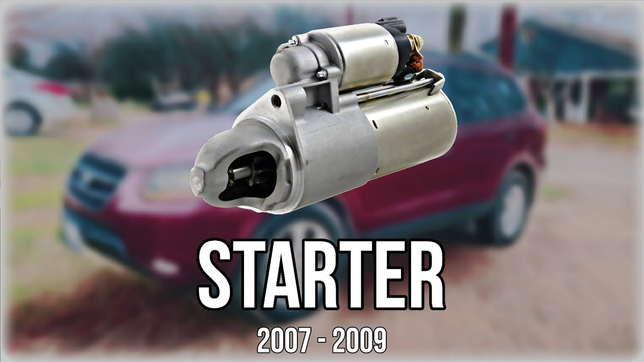 Santa Fe 3.3L Starter Replacement (Hyundai 2007 - 2009)