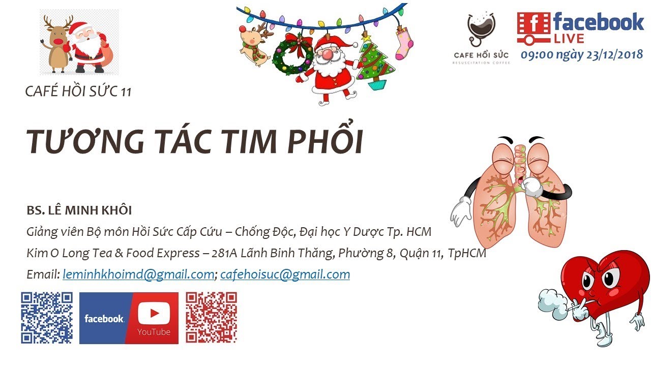 Cafe Hồi Sức #11: Tương tác tim phổi - Bs. Lê Minh Khôi