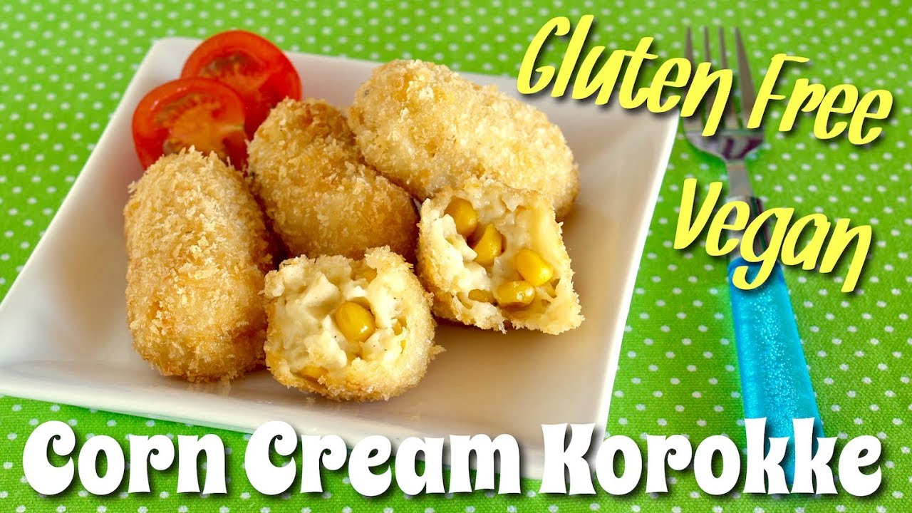 How to Make Vegan Corn Cream Style Korokke (Gluten Free Croquettes Recipe) | OCHIKERON