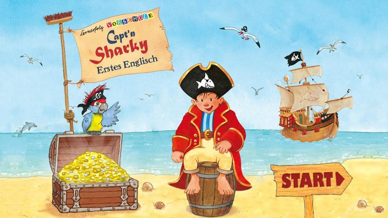 Capt'n Sharky: Erstes Englisch - Lernerfolg Vorschule App (Android, iPad, Kindle Fire, iPhone)
