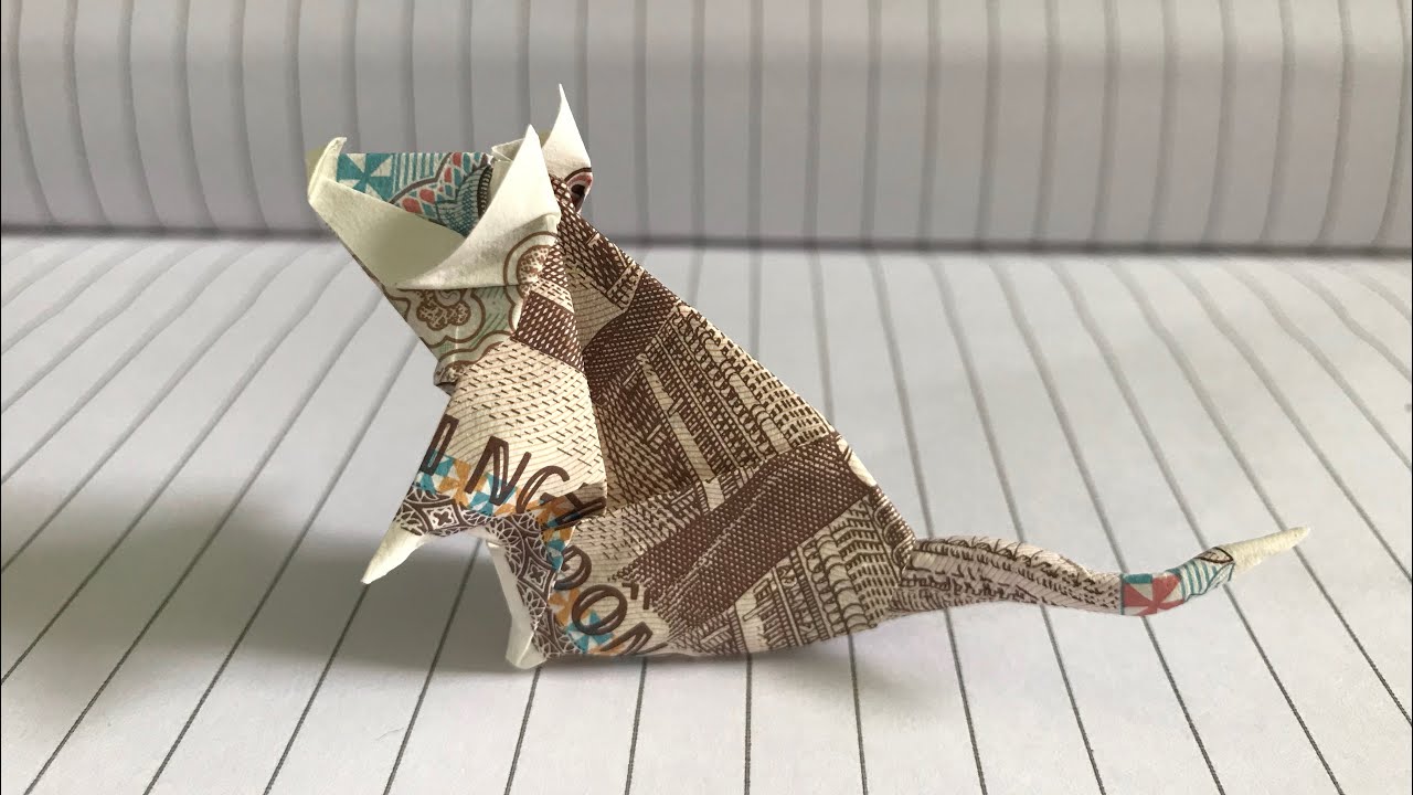 Origami: Xếp hình con chuột (Fold the Mouse)