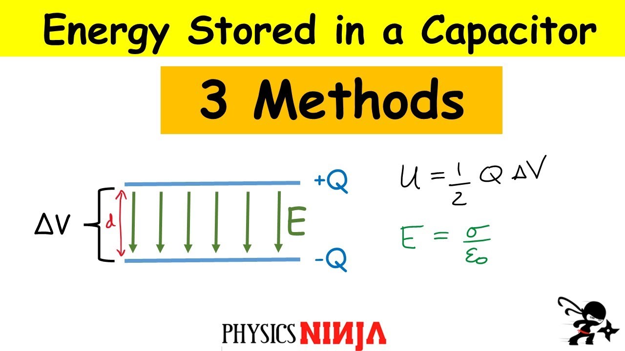 How to calculate the energy stored in a capacitor
