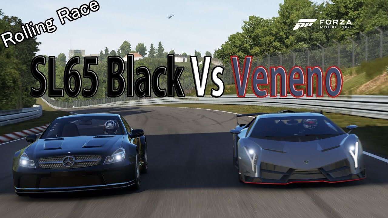 Forza Motorsport 6 - DRAG RACE: Lamborghini Veneno Vs Mercedes SL65 Black Series