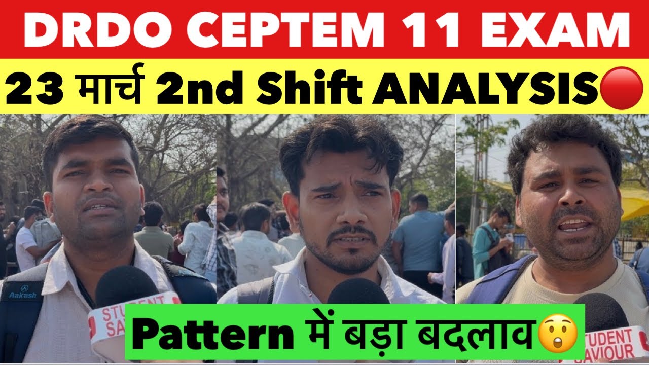 DRDO CEPTAM-11 Exam Review 2026 | 23 march 2nd  Shift ANALYSIS | DRDO paper review today | #drdo